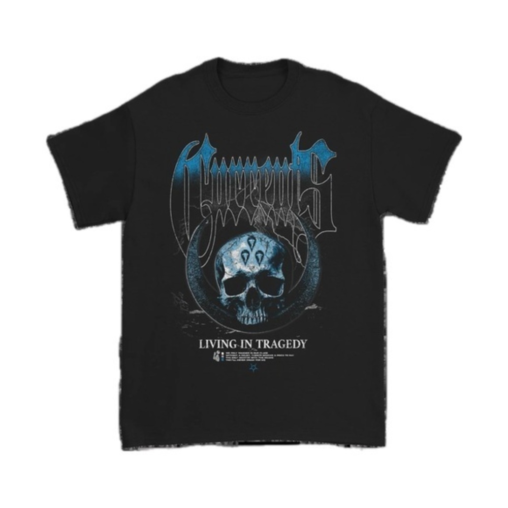 Currents “Living in Tragedy” Tshirt in Black